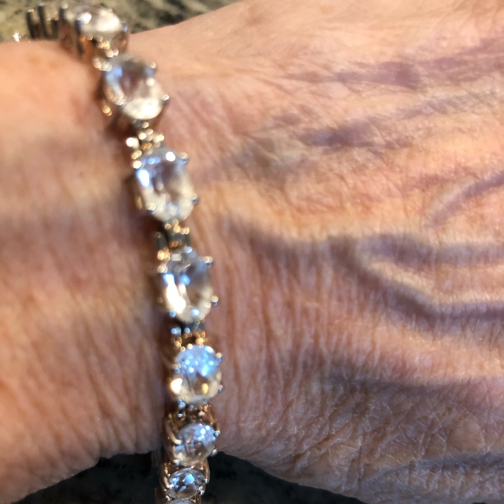 Cz tennis bracelet .925 size 7 1/2